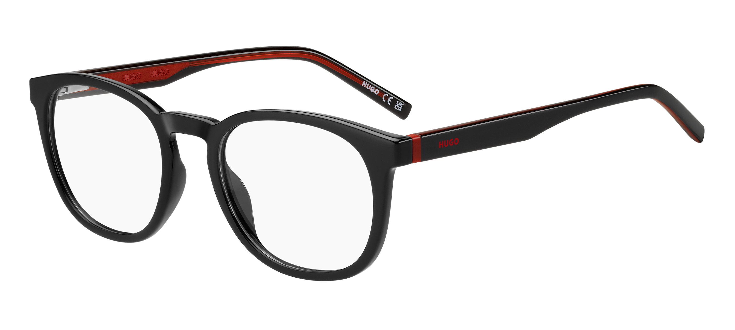 Das Bild zeigt die HUGO Fassung HG1360 807 leicht seitlich.