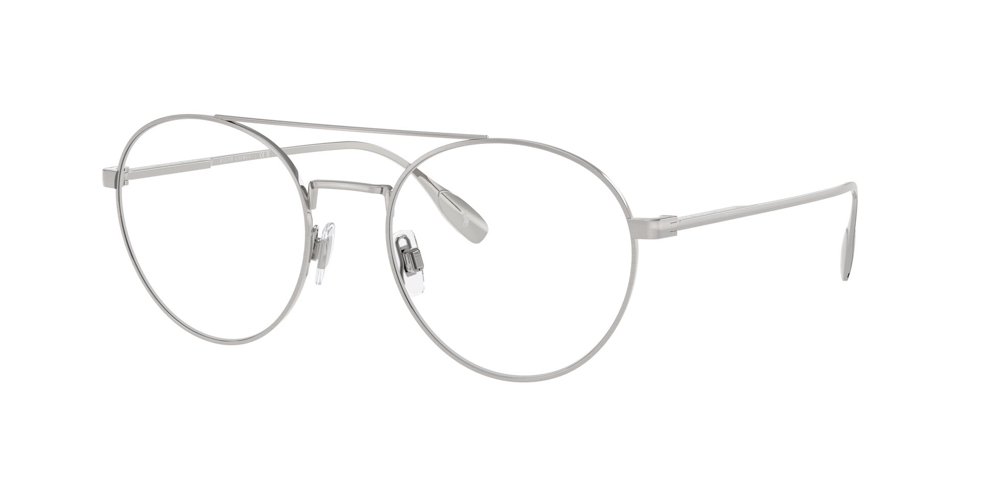 Das Bild zeigt die Korrektionsbrille 1234 von der Marke Polo in Silber.