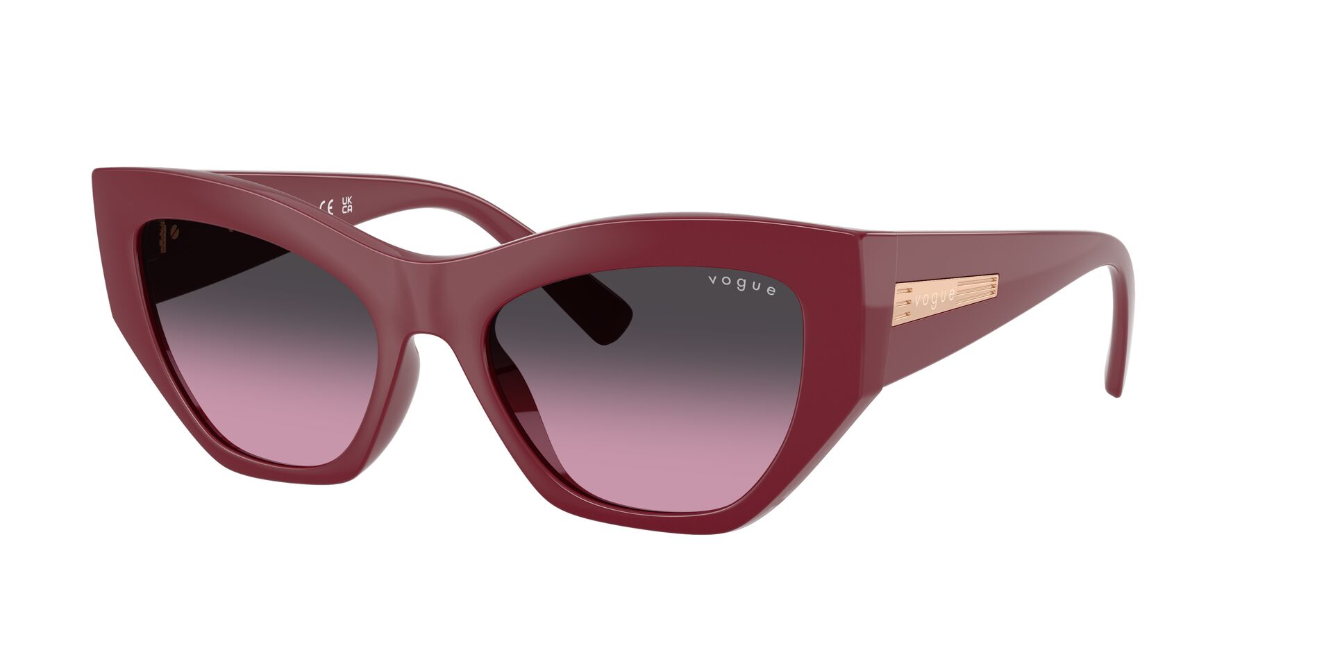 Das Bild zeigt die Sonnenbrille VO5607S von der Marke Vogue in Rot.