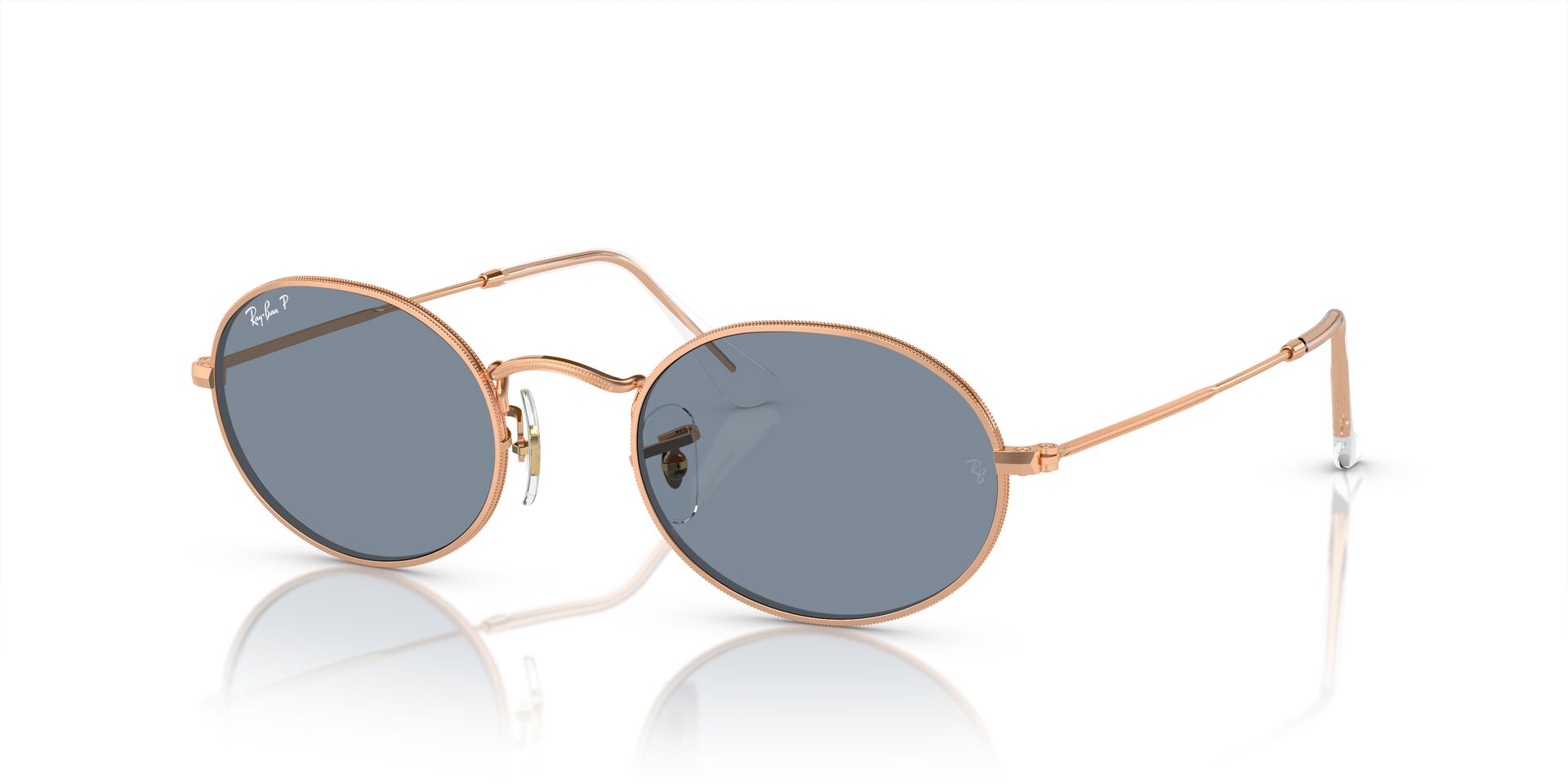 Das Bild zeigt die Sonnenbrille RB3547 9202S2 von der Marke Ray-Ban in Rotgold.