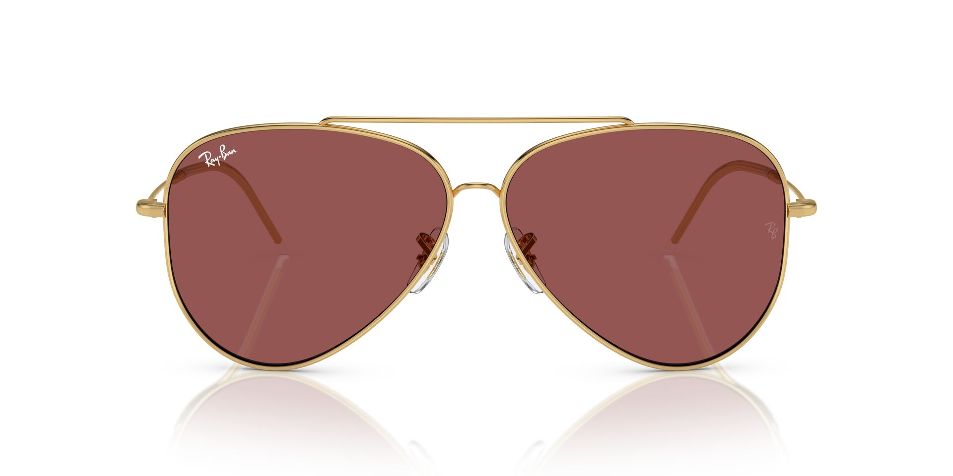Das Bild zeigt die Sonnenbrille RBR0101S 001/69 von der Marke Ray-Ban in Gold.