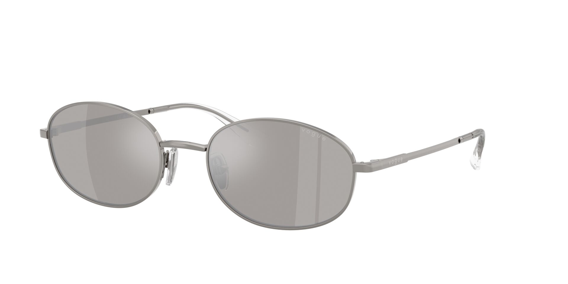 Das Bild zeigt die Sonnenbrille VO4323S von der Marke Vogue in Silber.