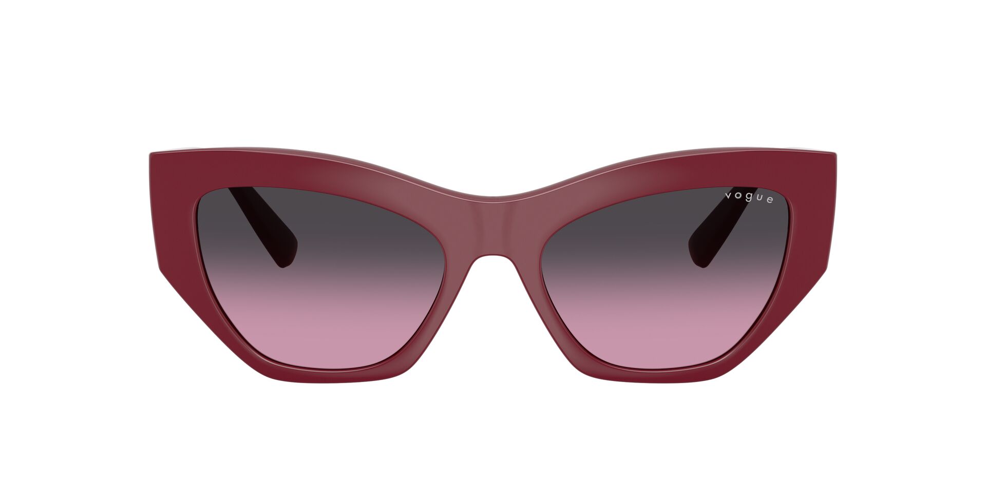 Das Bild zeigt die Sonnenbrille VO5607S von der Marke Vogue in Rot.