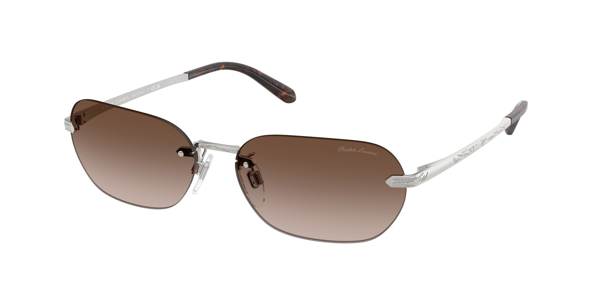 Das Bild zeigt die Ralph Sonnenbrille RL7089 900113 leicht seitlich.