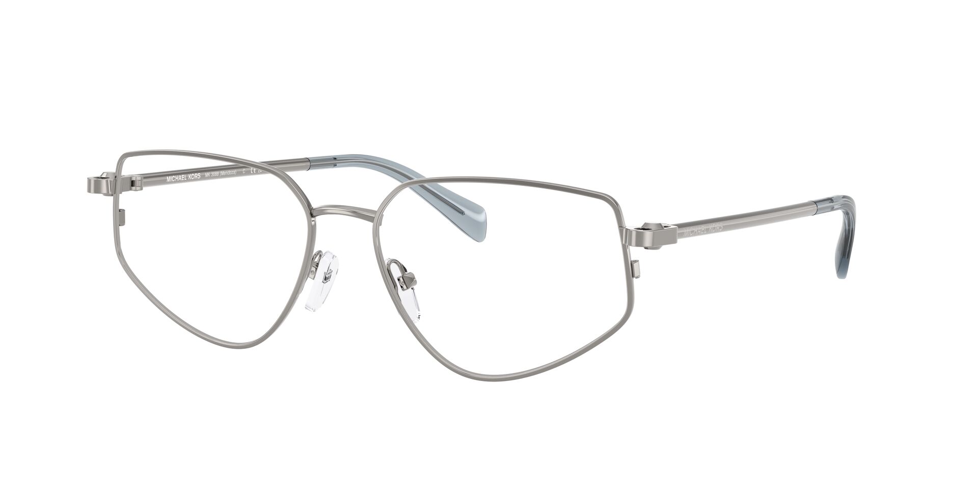 Michael Kors Damen Brille MK3088 1002 Mendoza Gunmental glänzend