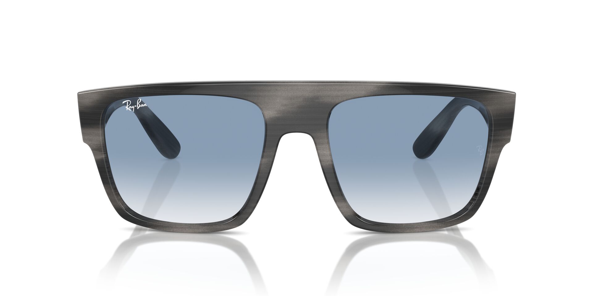 Das Bild zeigt die Sonnenbrille RB0360S 14043F von Ray-Ban in Grau gestreift.
