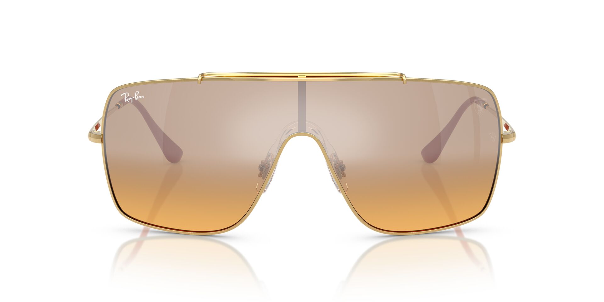 Das Bild zeigt die Sonnenbrille RB3697M F105Y1 von der Marke Ray-Ban in Gold.