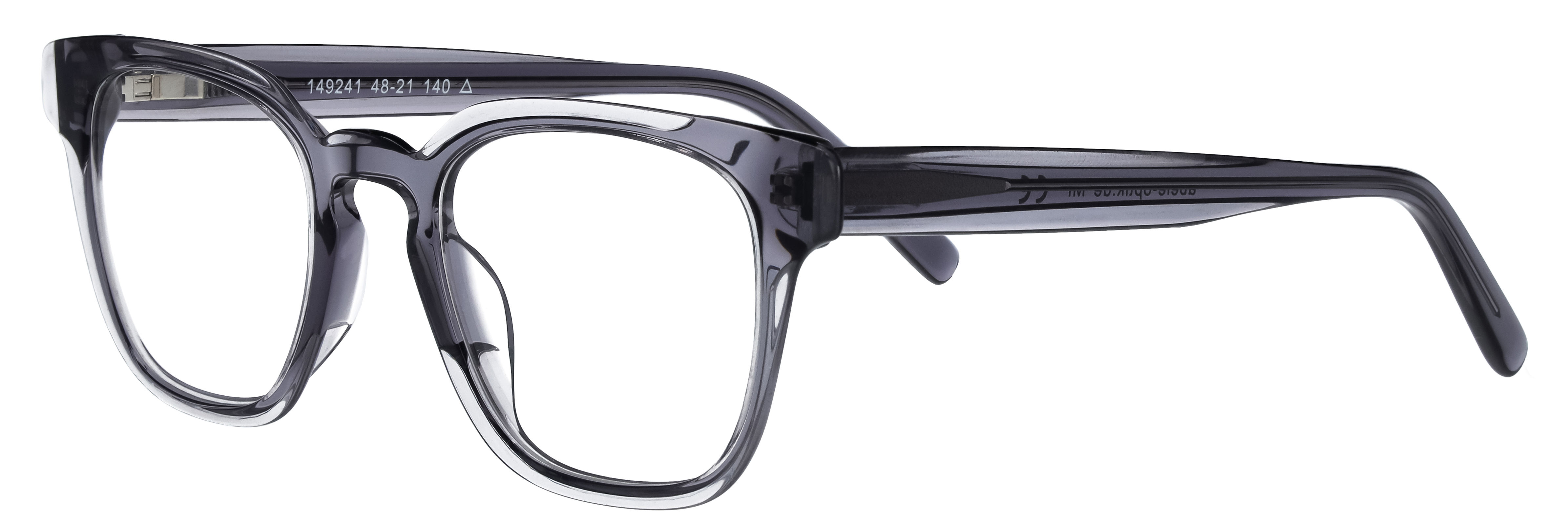 Auf diesem Bild sehen Sie eine Abele-Optik Brille 149241 in Grau-Transparent.