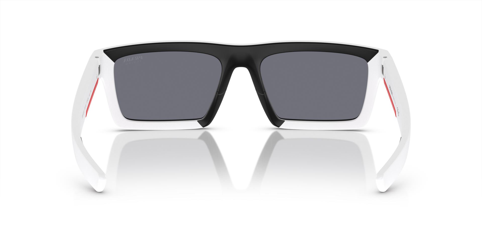 Das Bild zeigt die Sonnenbrille PS02ZSU 17S40A von der Marke Prada Linea Rossa in weiß.