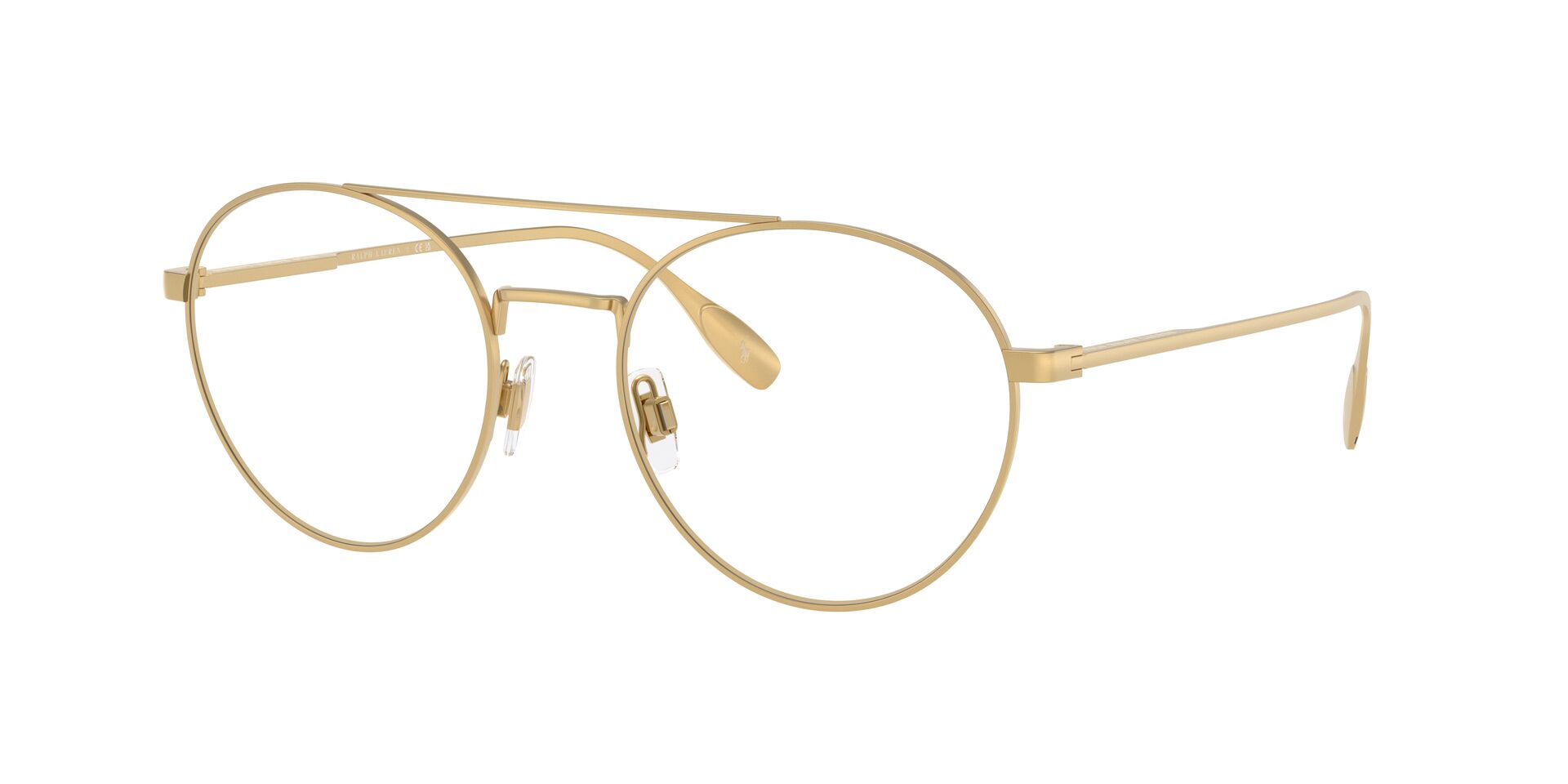 Das Bild zeigt die Korrektionsbrille 1234 von der Marke polo in Gold.