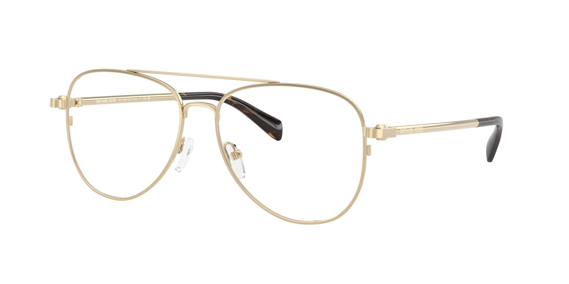 Michael Kors Damen Brille MK3089 1014 Hellgold glänzend - Sao Paulo