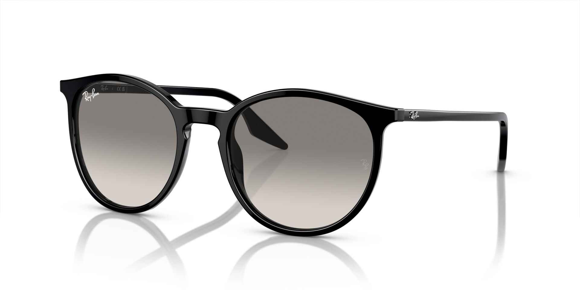 Das Bild zeigt die Sonnenbrille RB2204 901/32 von der Marke Ray-Ban in Schwarz.