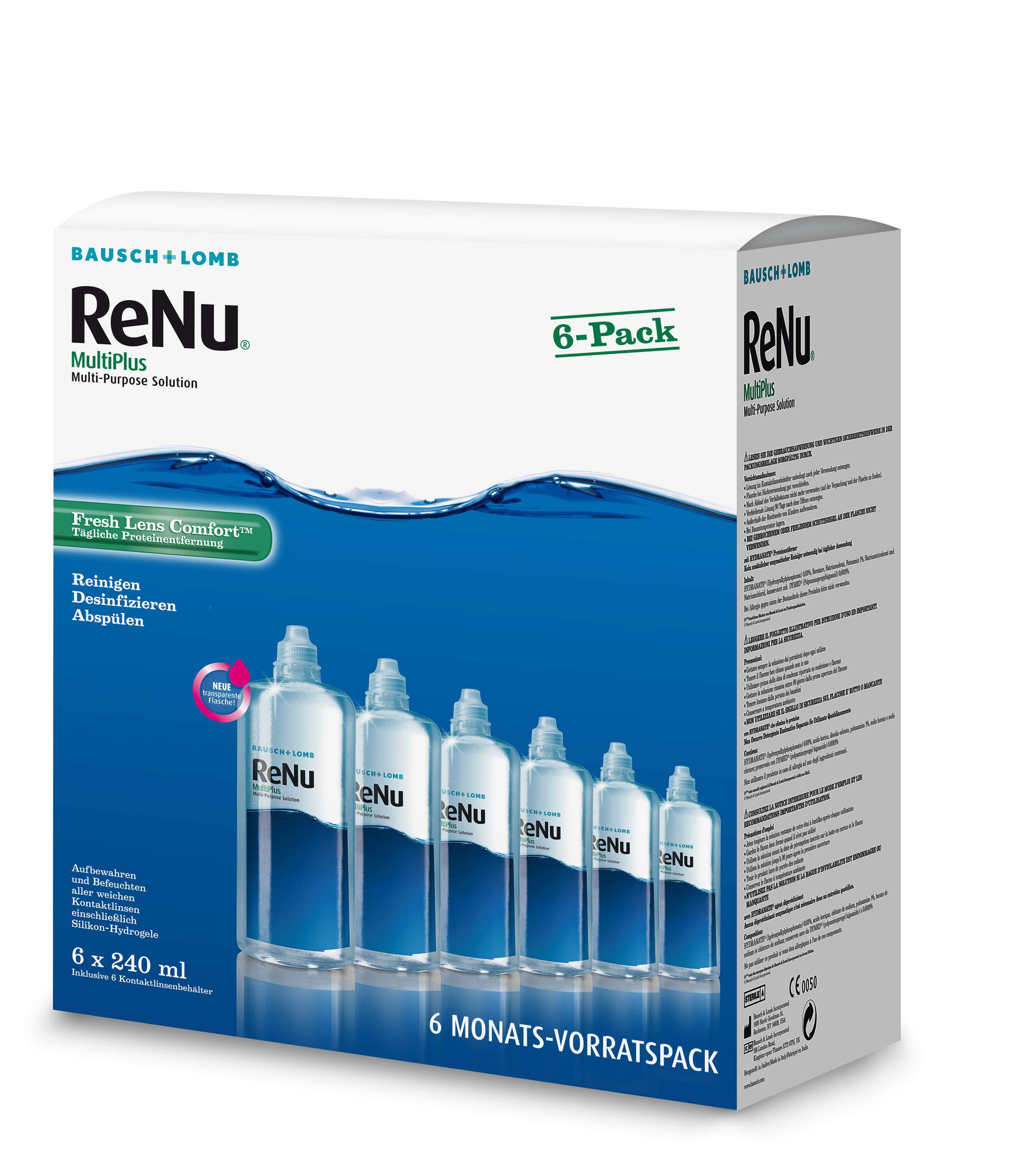 ReNu Multiplus Fresh Lens Comfort 6-Monatspack, Bausch & Lomb (6 x 240 ml) ReNu Multiplus Fresh Lens Comfort 6-Monatspack, Bausch & Lomb (6 x 240 ml)