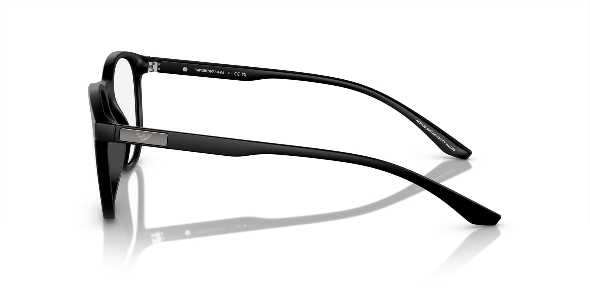 Emporio Armani Brille für Herren in schwarz matt EA3229 5001 53