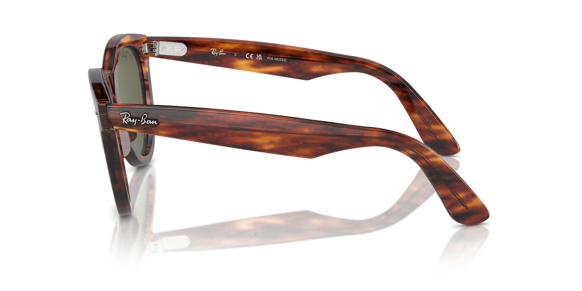 Das Bild zeigt die Sonnenbrille RB2241 954/58 von Ray-Ban in Havanna gestreift.