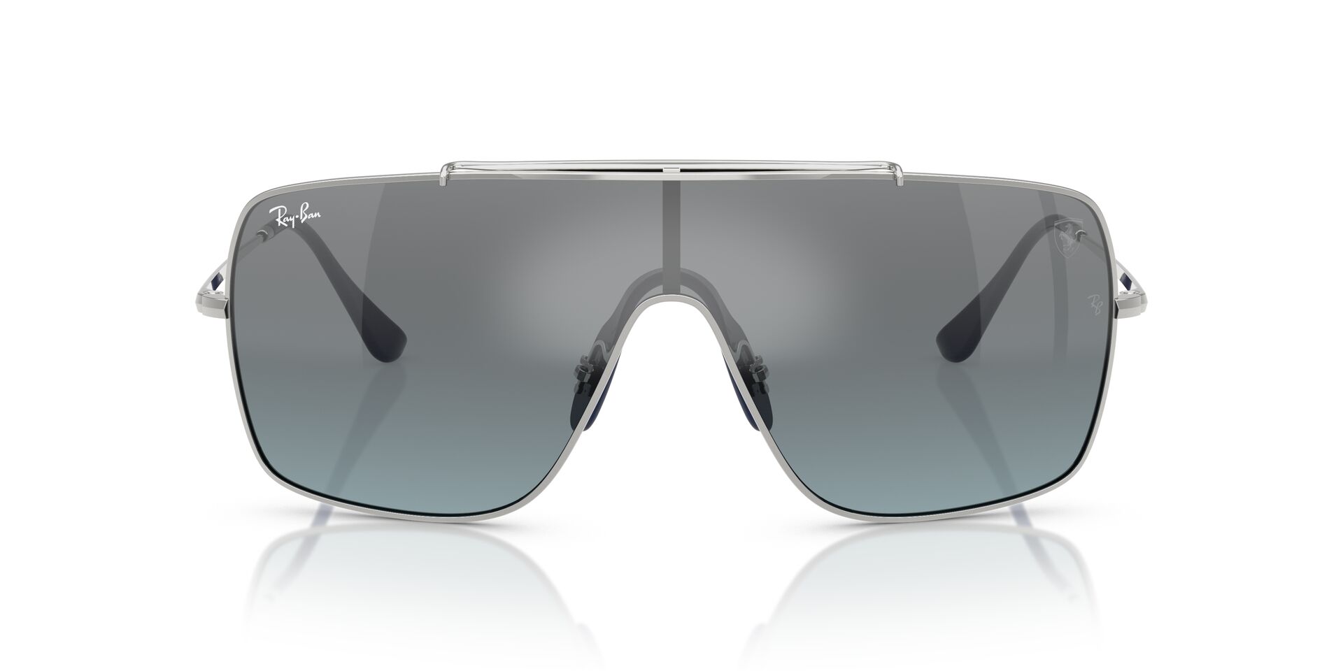 Das Bild zeigt die Sonnenbrille RB3697M F104Y0 von der Marke Ray-Ban in Silber.