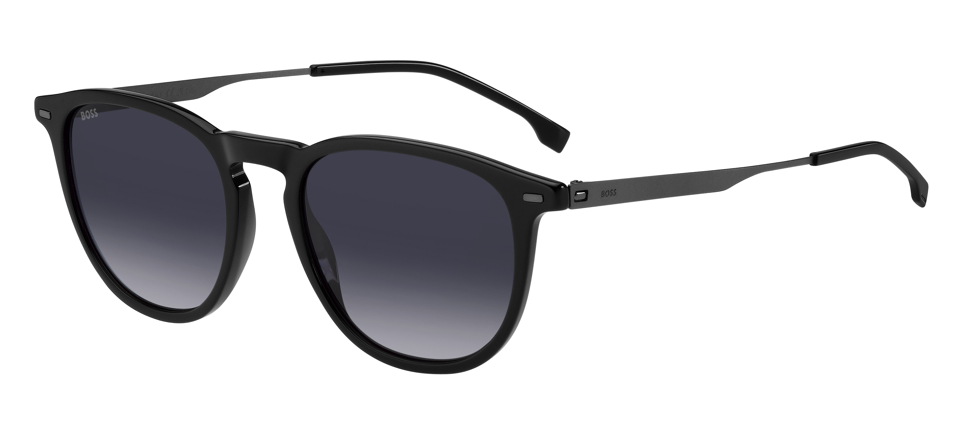 Das Bild zeigt die Sonnenbrille BOSS1639S ANS von der Marke BOSS in Schwarz.