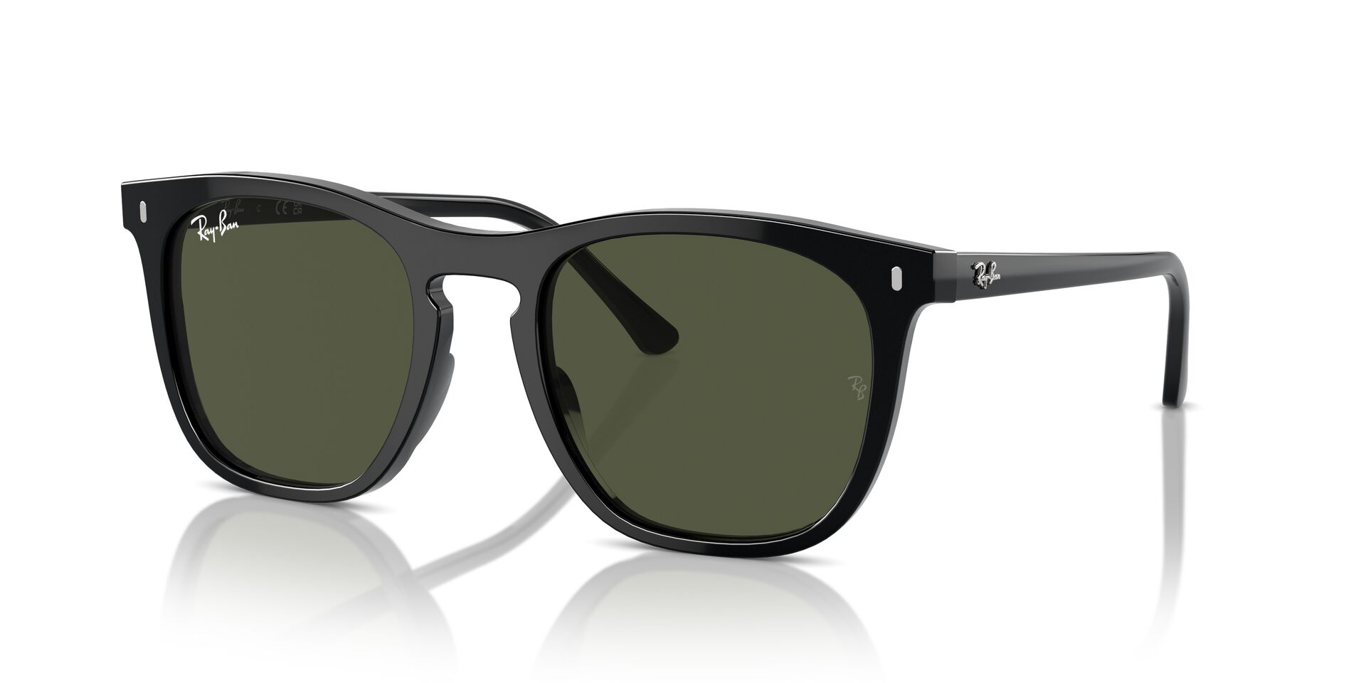 Das Bild zeigt die Sonnenbrille RB2210 901/31 von der Marke Ray-Ban in Schwarz.