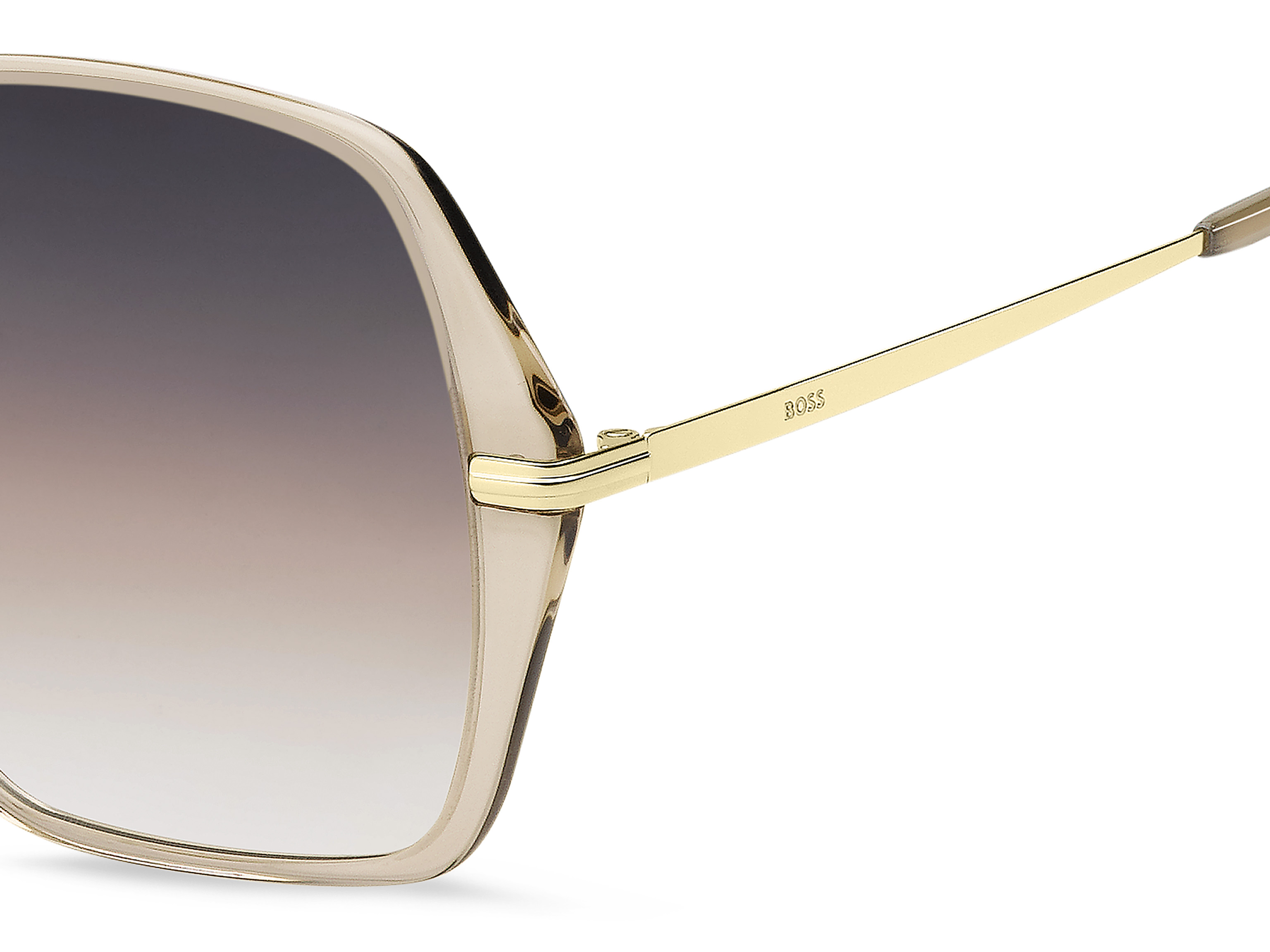 Das Bild zeigt die Sonnenbrille BOSS1660S 84A von der Marke BOSS in Nude/Gold.
