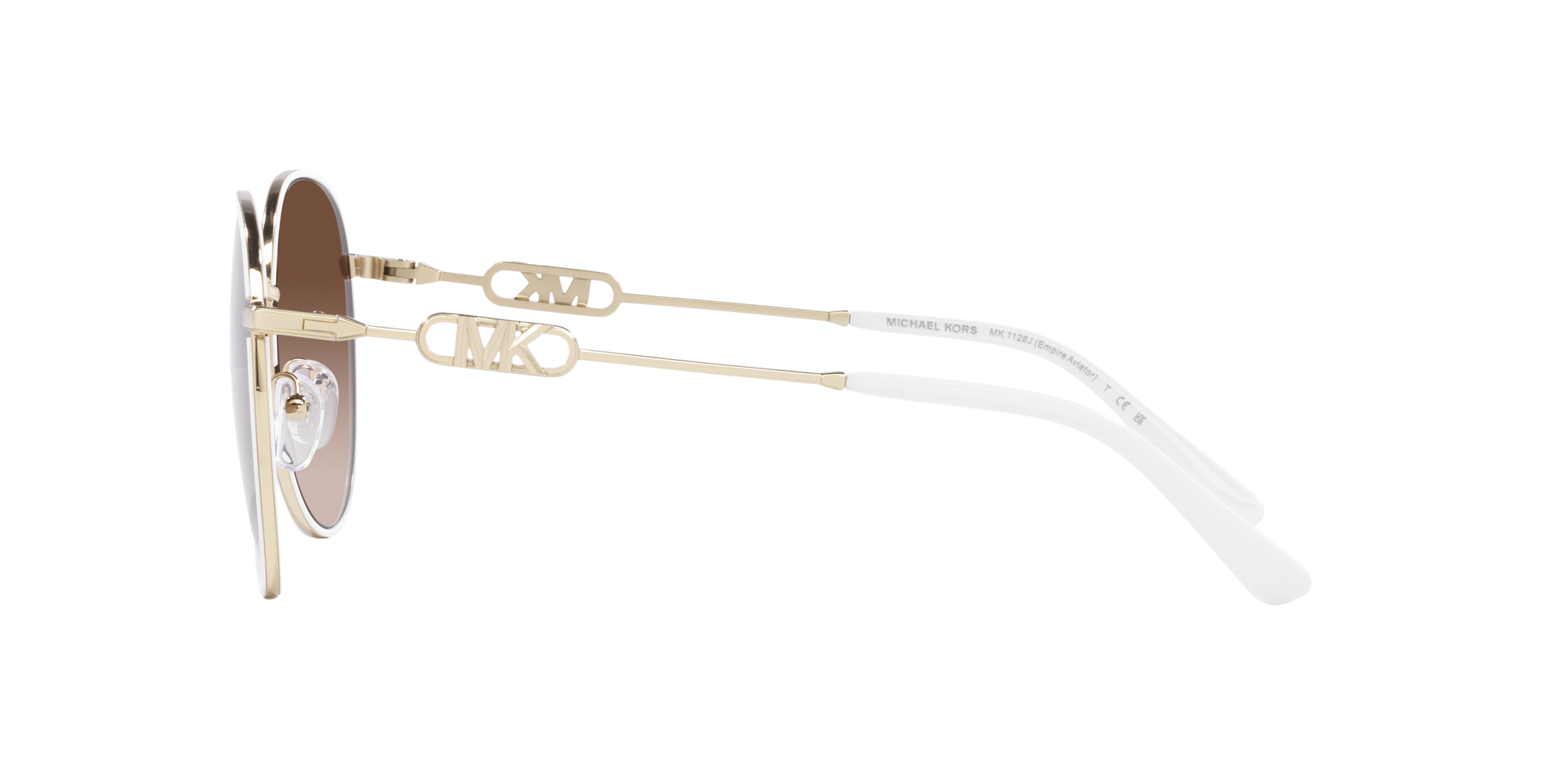 Michael Kors Sonnenbrille MK1128J 123313 Empire Hellgold/weiß