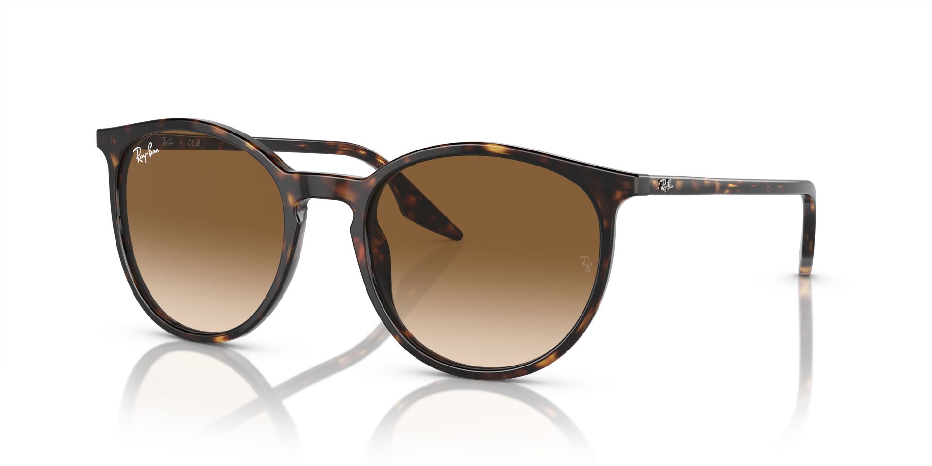 Das Bild zeigt die Sonnenbrille RB2204 902/51 von der Marke Ray-Ban in Havanna.