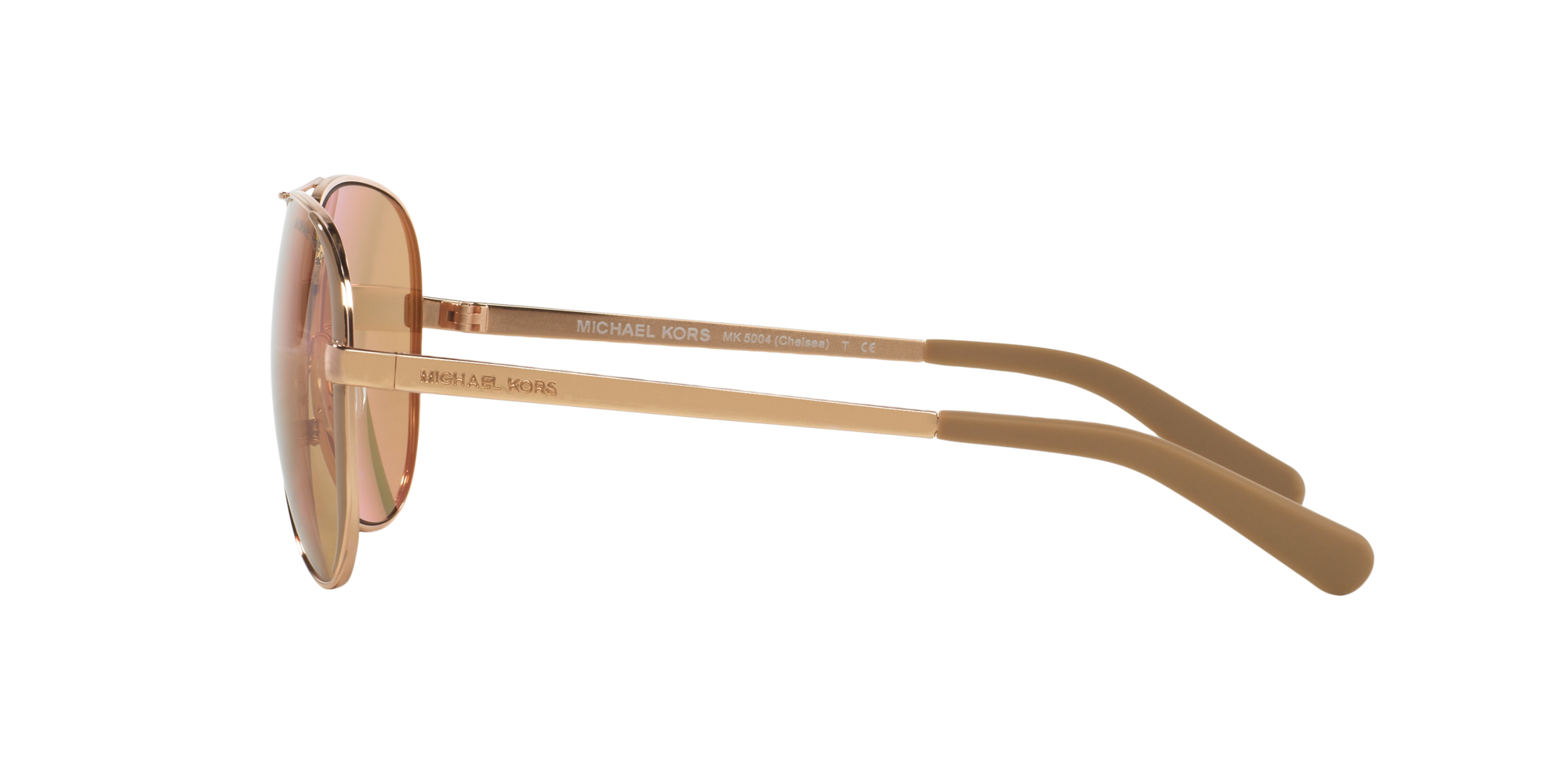 Michael Kors Sonnenbrille MK5004 1017R1 Chelsea rotgold/taupe