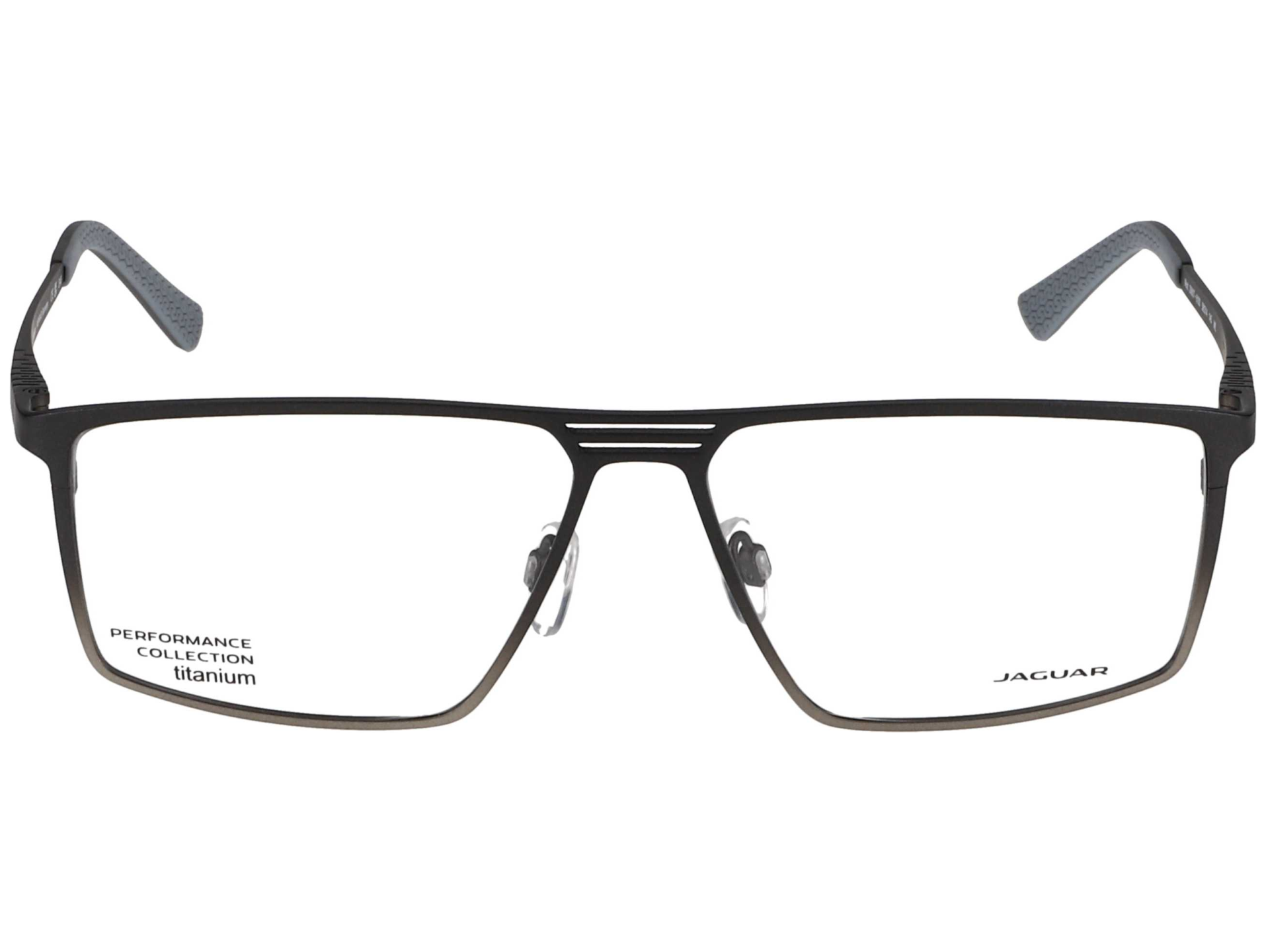 Das Bild zeigt die Korrektionsbrille 5607 6100 von  Jaguar in Anthrazit/Silber.