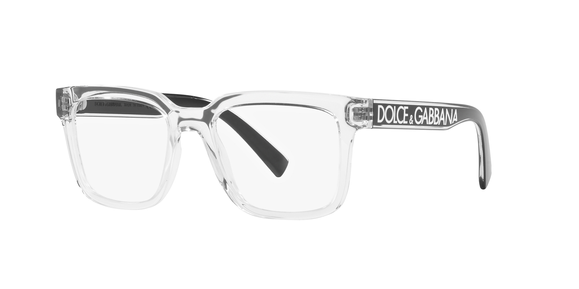 Das Bild zeigt die Korrektionsbrille DG5101 3133 von der Marke D&G in crystal.