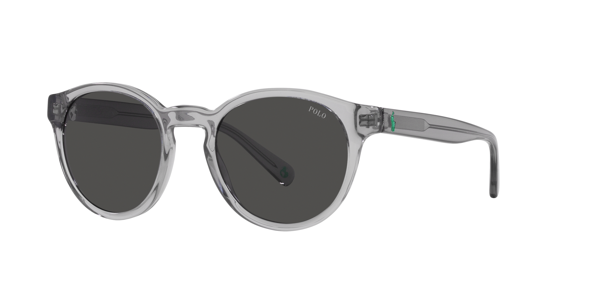 Polo Ralph Lauren Sonnenbrille PH4192 541387 glänzendes transparentes dunkelgrau
