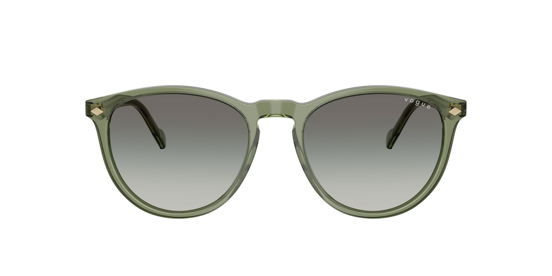 Das Bild zeigt die Sonnenbrille VO5599S von der Marke Vogue in Grün.