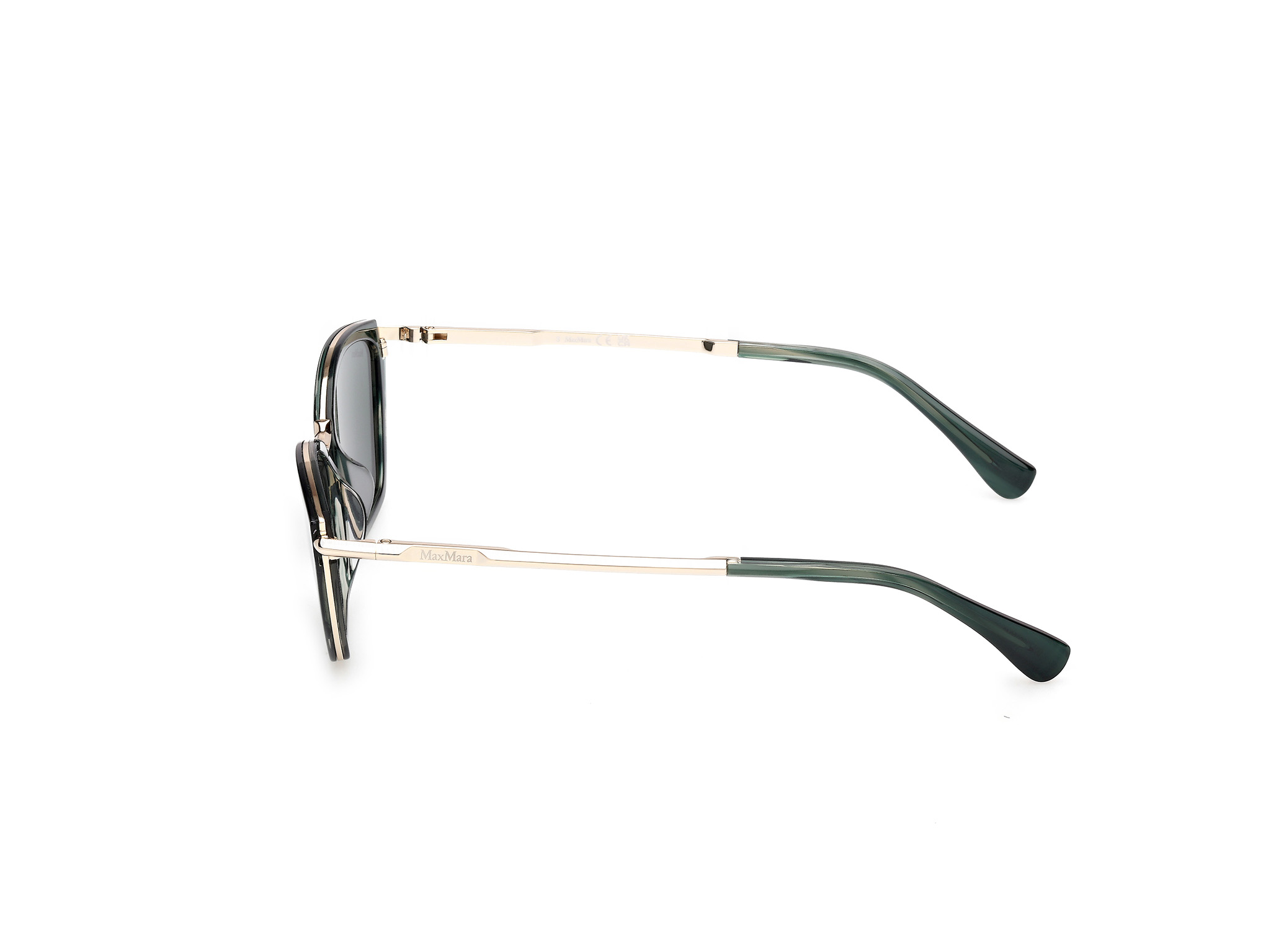 Das Bild zeigt die Sonnenbrille MM0162 von der Marke Max Mara in Grün.