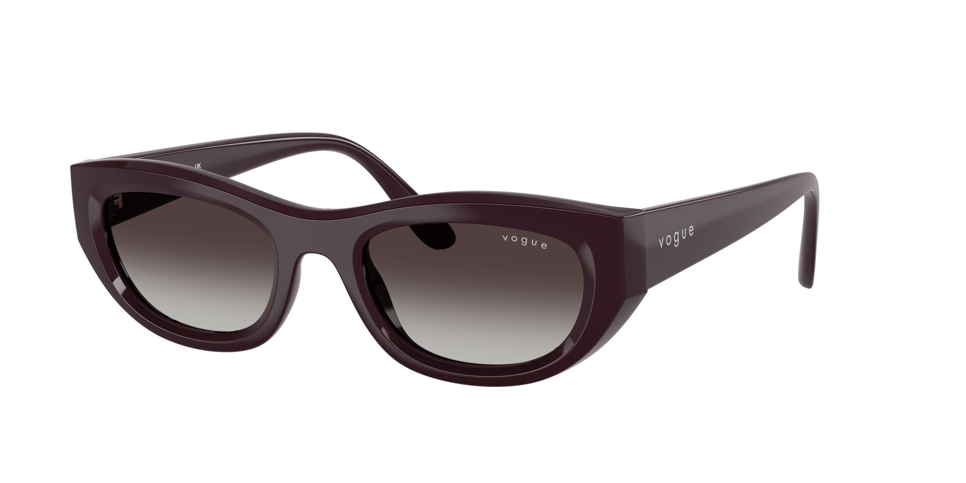 Das Bild zeigt die Sonnenbrille VO5616S von der Marke Vogue in Bordeaux.