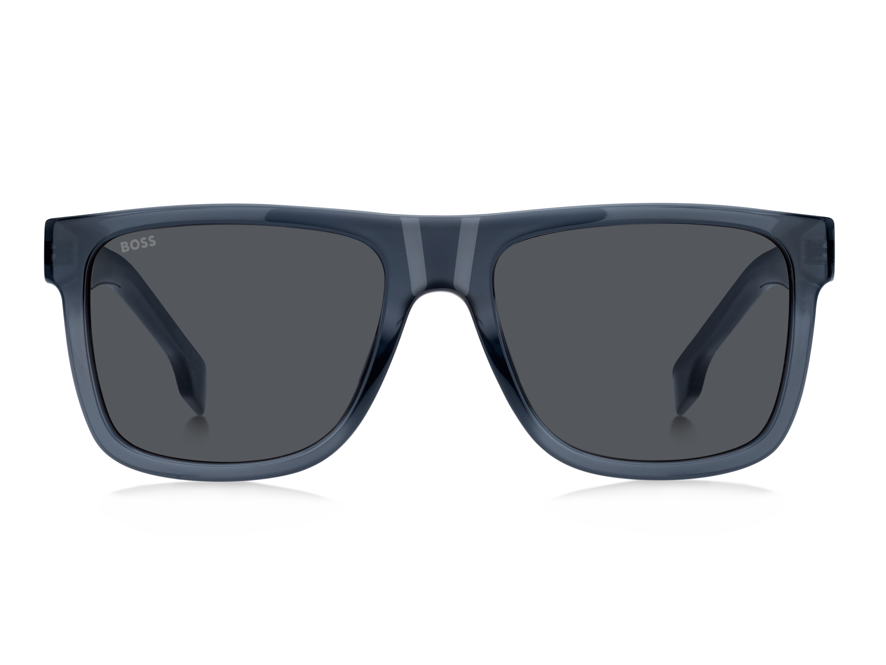 Das Bild zeigt die Sonnenbrille BOSS1647S PJP von der Marke BOSS in Blau.