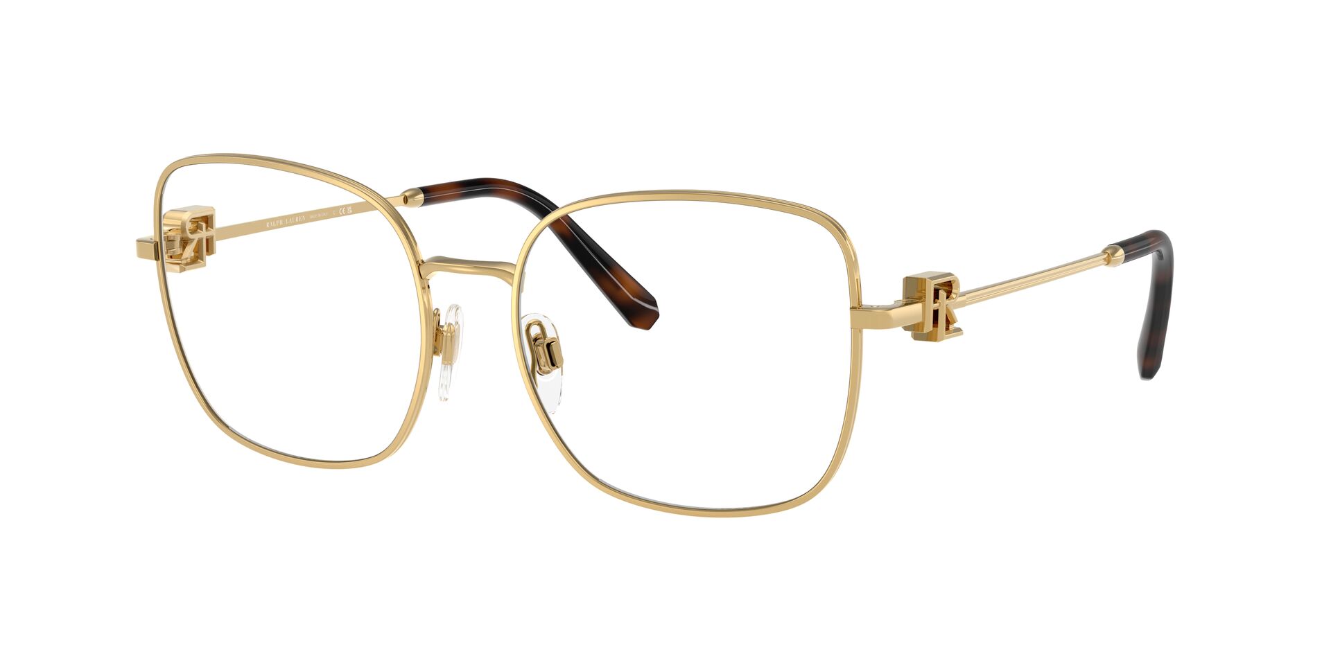Das Bild zeigt die Korrektionsbrille RL5128 von der Marke Ralph Lauren in Gold.