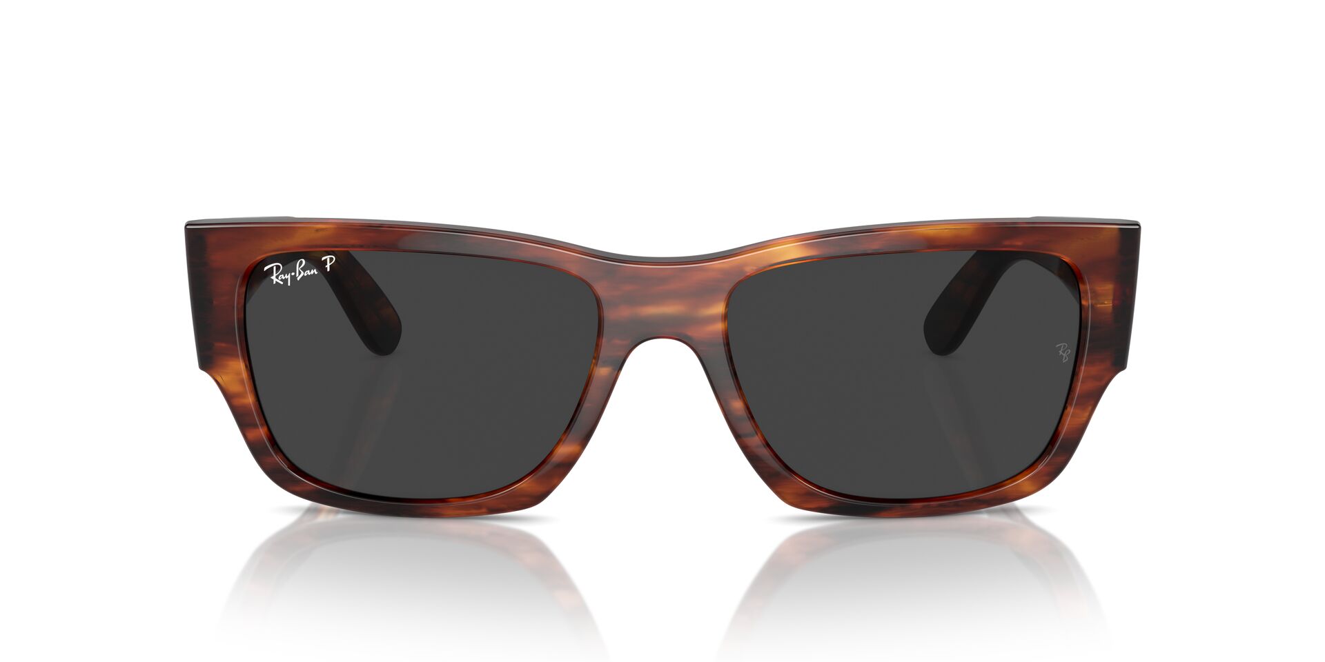 Das Bild zeigt die Sonnenbrille RB0947S 954/48 von Ray-Ban in Havanna gestreift.