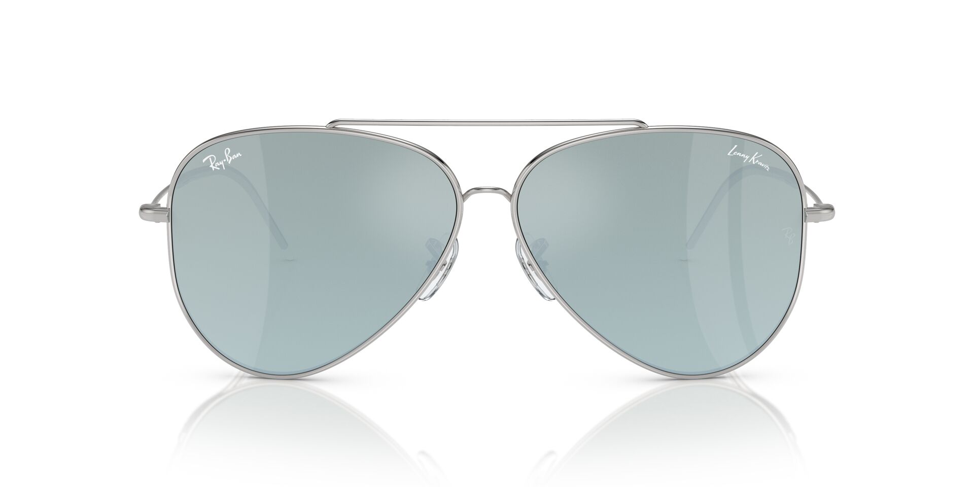 Das Bild zeigt die Sonnenbrille RBR0101S 003/30 von der Marke Ray-Ban in Silber.