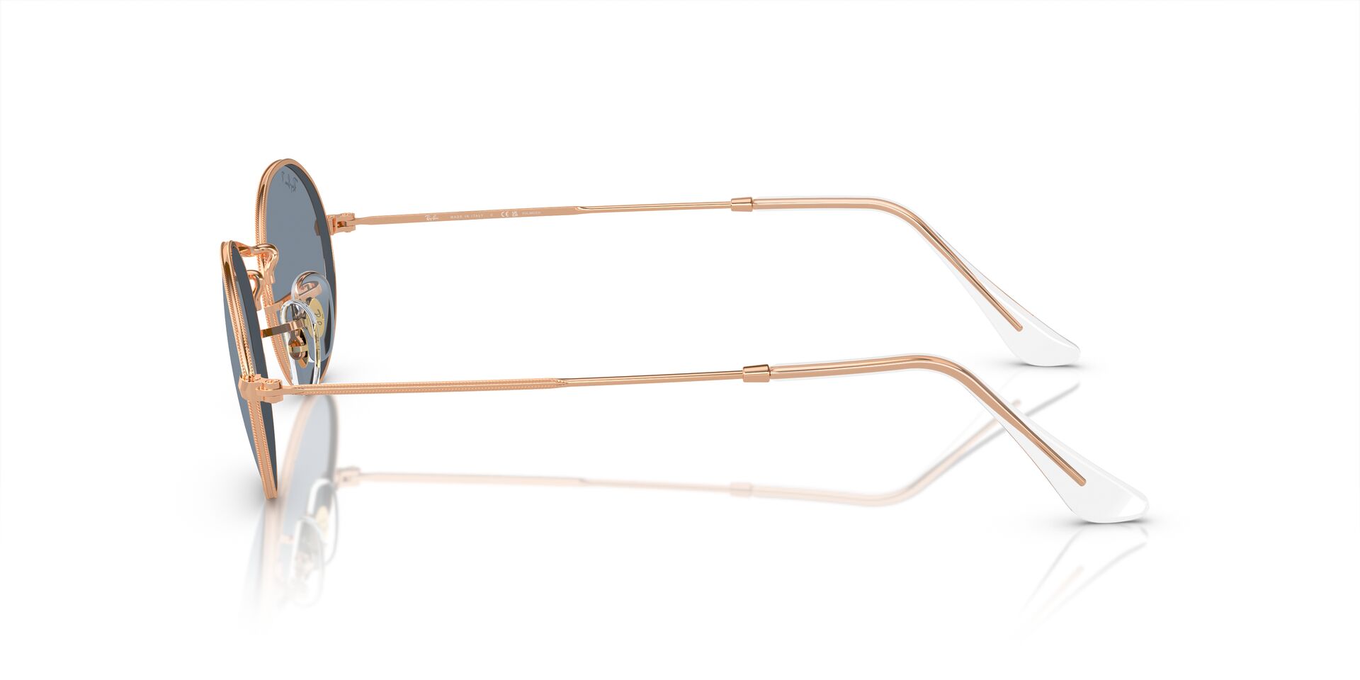 Das Bild zeigt die Sonnenbrille RB3547 9202S2 von der Marke Ray-Ban in Rotgold.