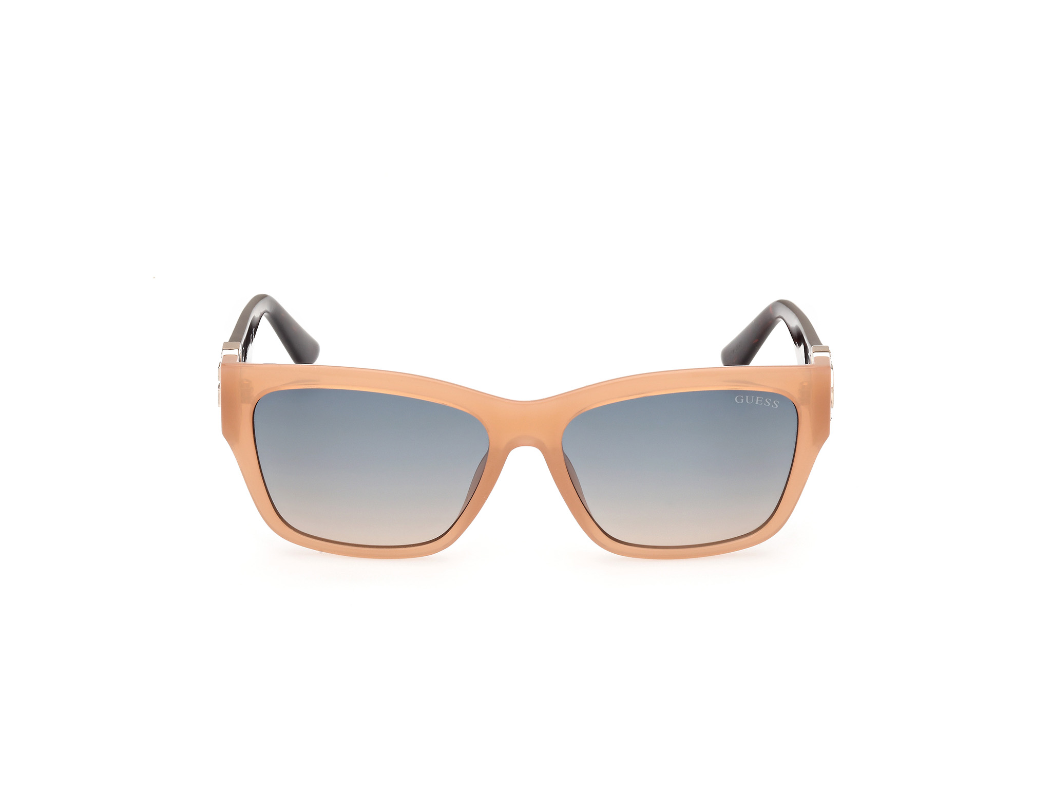 Das Bild zeigt die Sonnenbrille GU00105 57P von der Marke Guess in Beige.