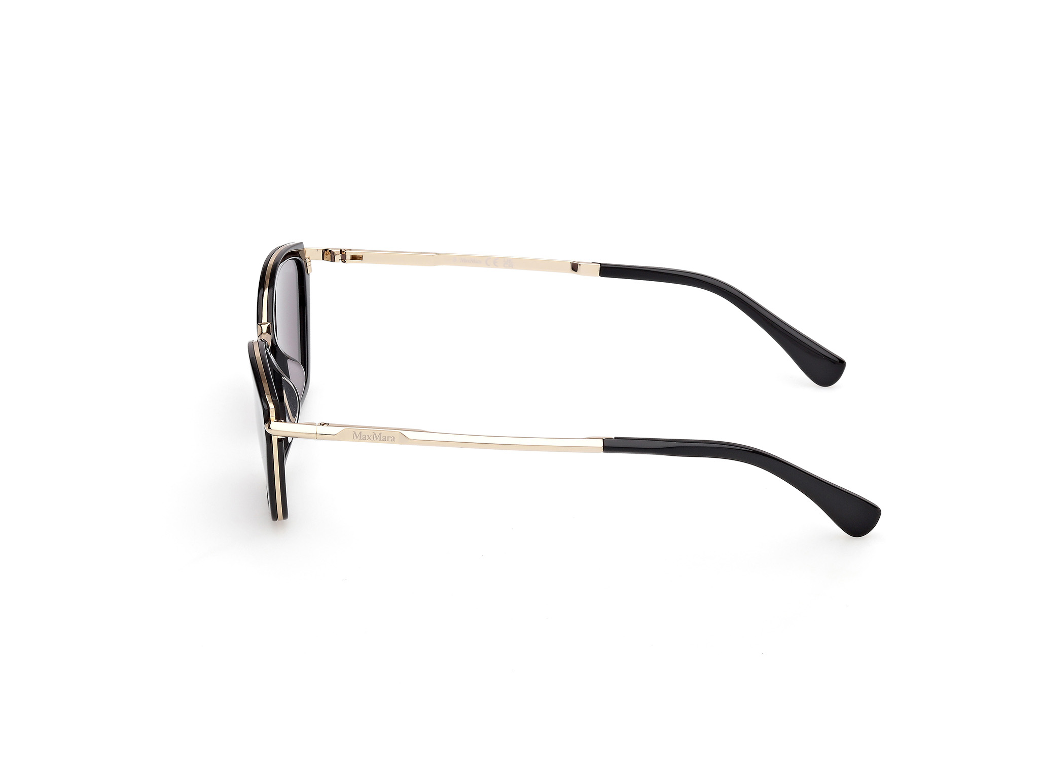 Das Bild zeigt die Sonnenbrille MM0162 von der Marke Max Mara in Schwarz.