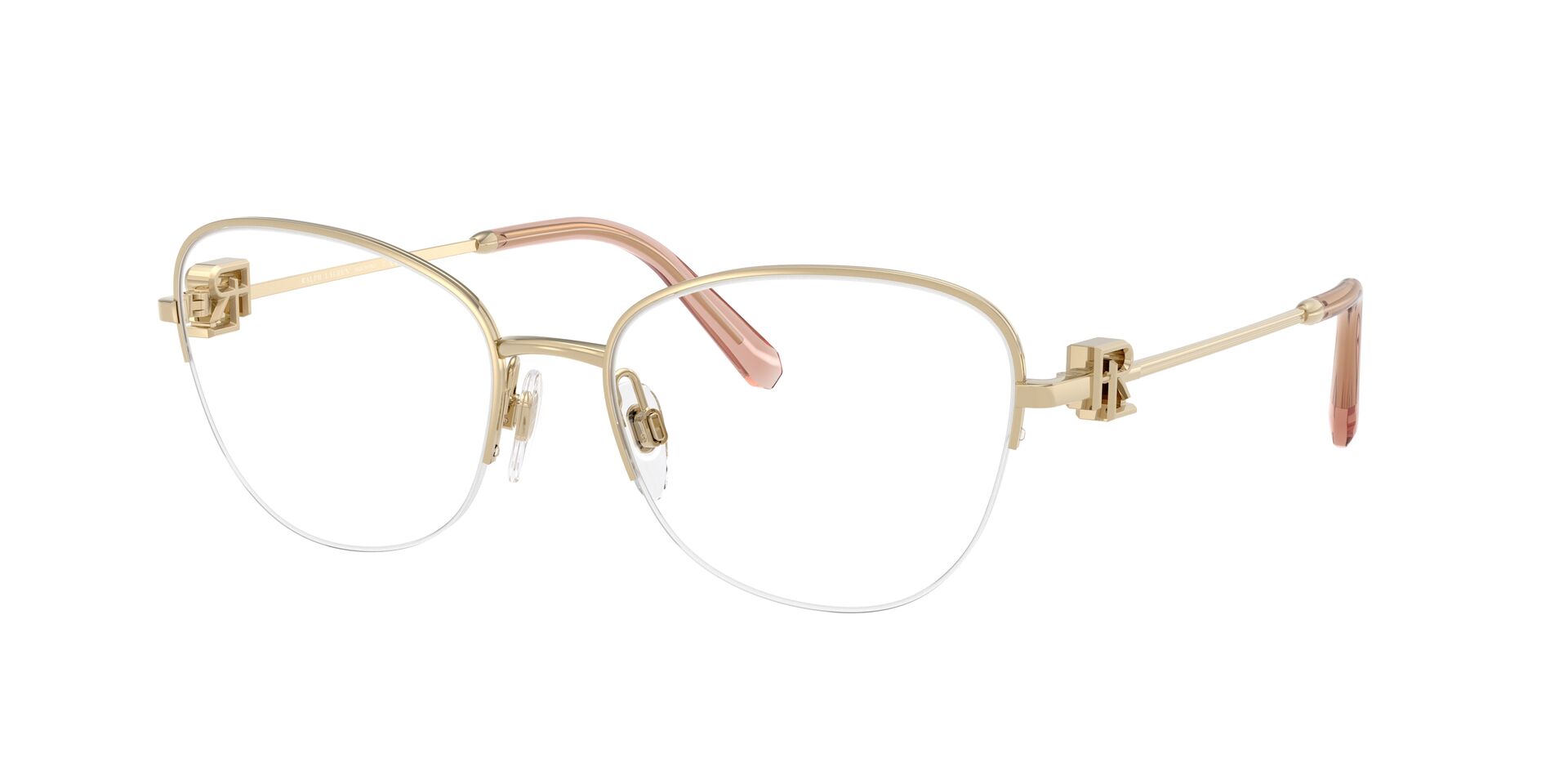 Das Bild zeigt die Korrektionsbrille RL5129 von der Marke Ralph Lauren in Gold.