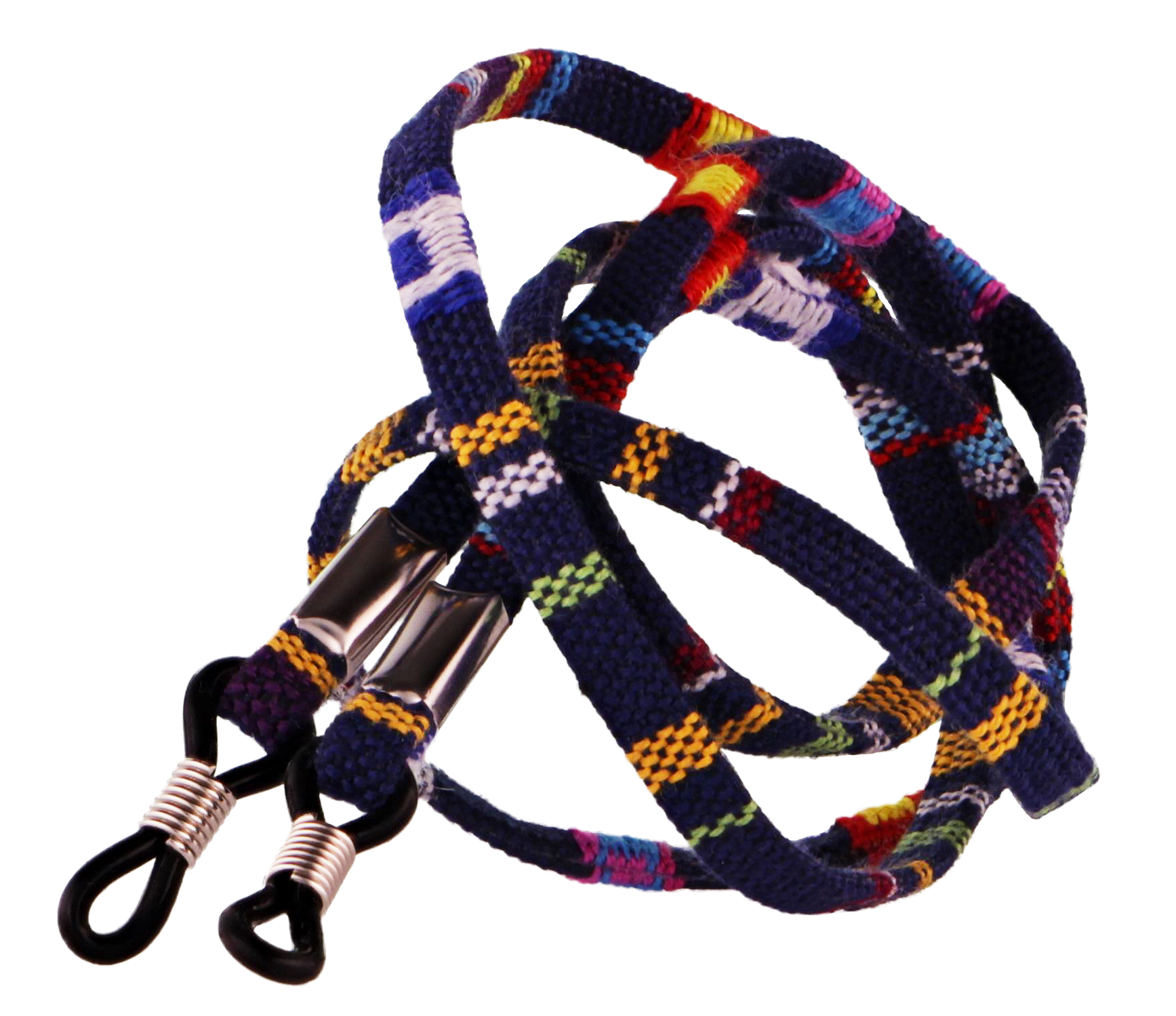 Brillenband blau gemustert