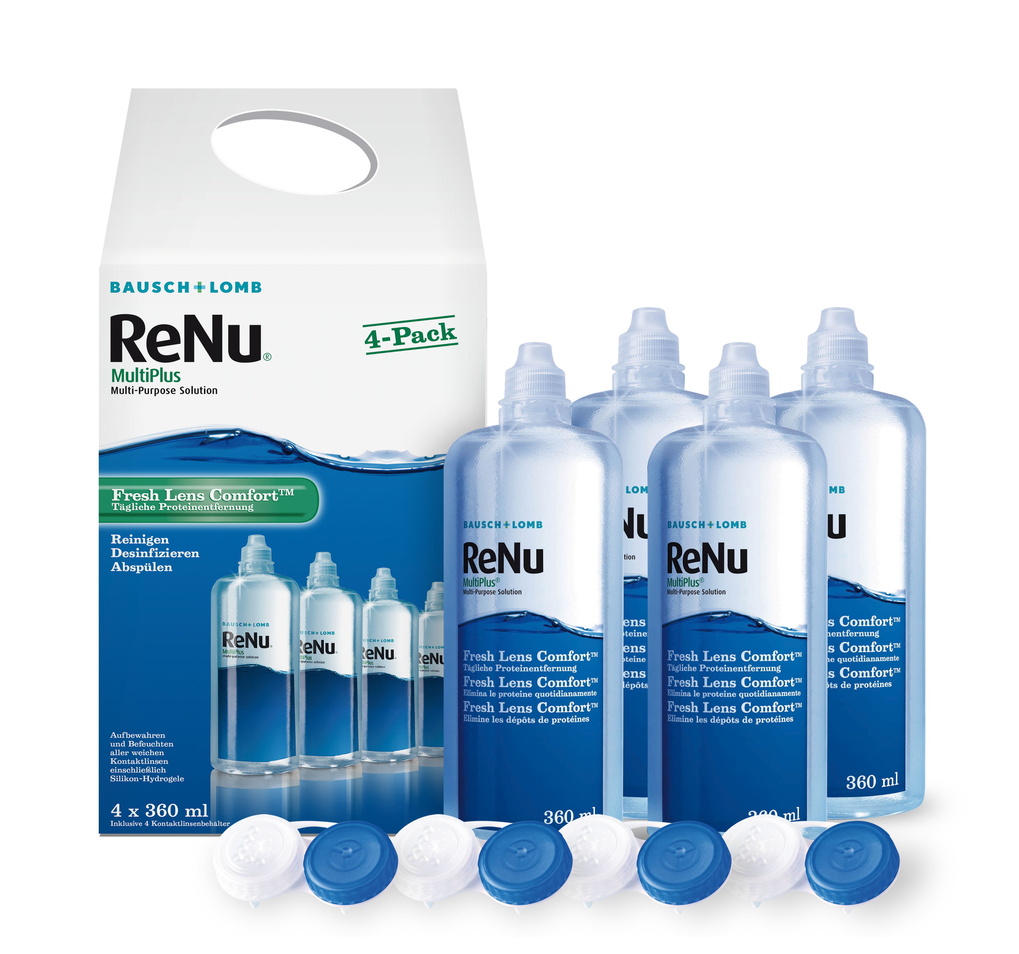 ReNu Multiplus 4-Pack, B&L (4x360 ml)