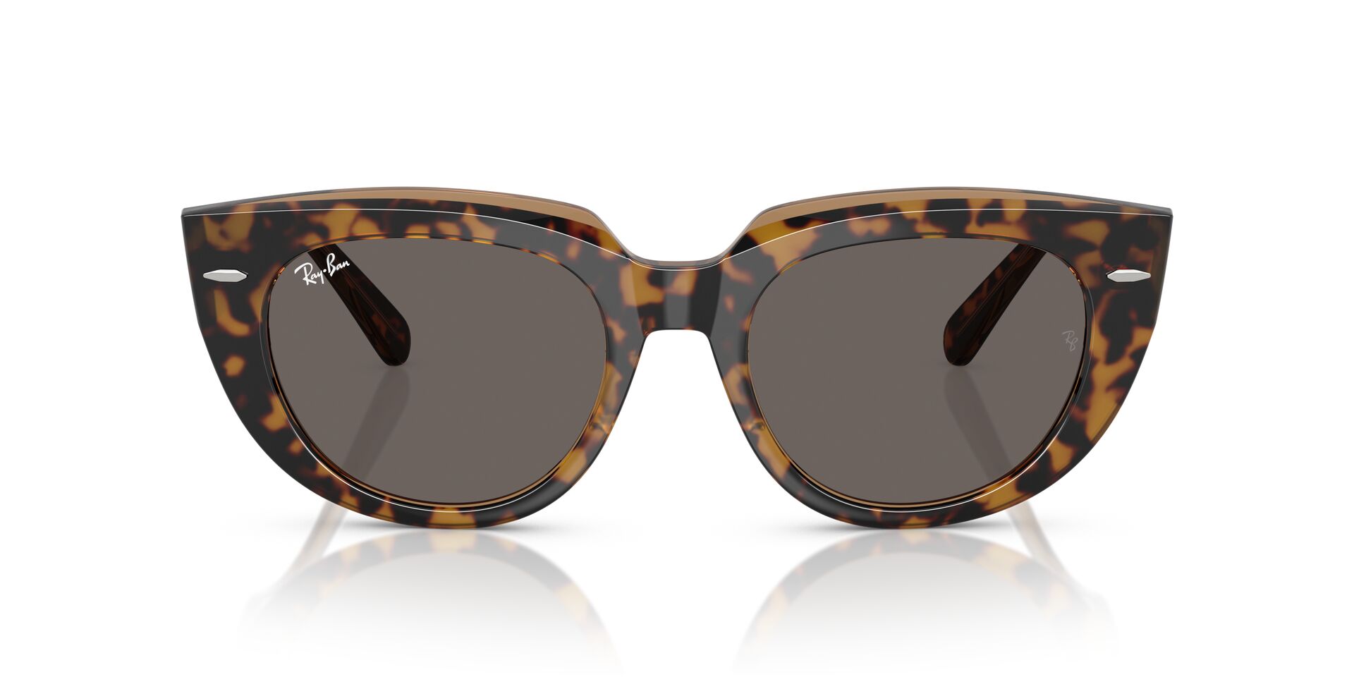 Das Bild zeigt die Sonnenbrille RB2286 von Ray-Ban in Havanna braun transparent.
