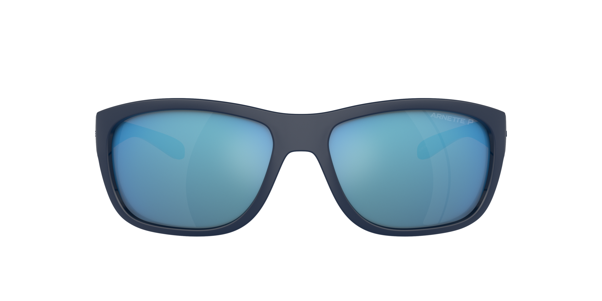Das Bild zeigt die Sonnenbrille AN4337 von der Marke Arnette in schwarz/blau.