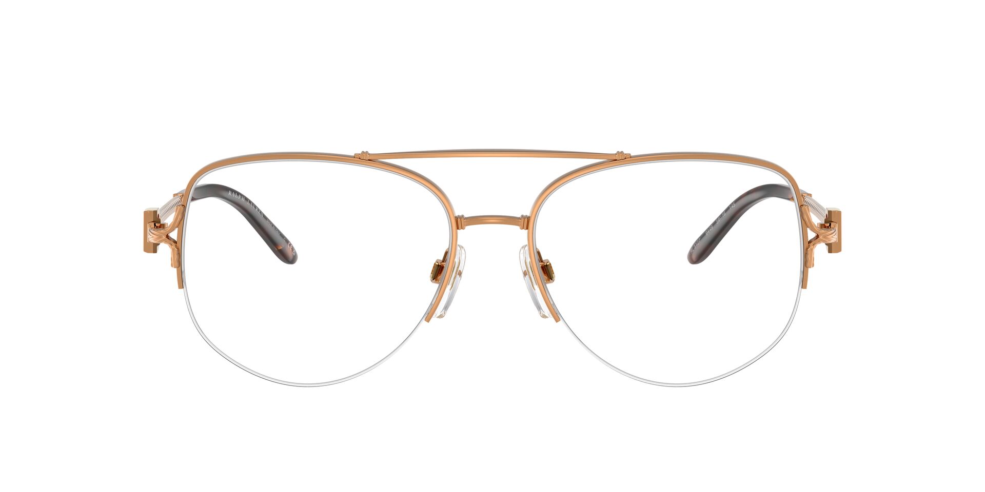Das Bild zeigt die Korrektionsbrille RL5127 von der Marke Ralph Lauren in Gold.