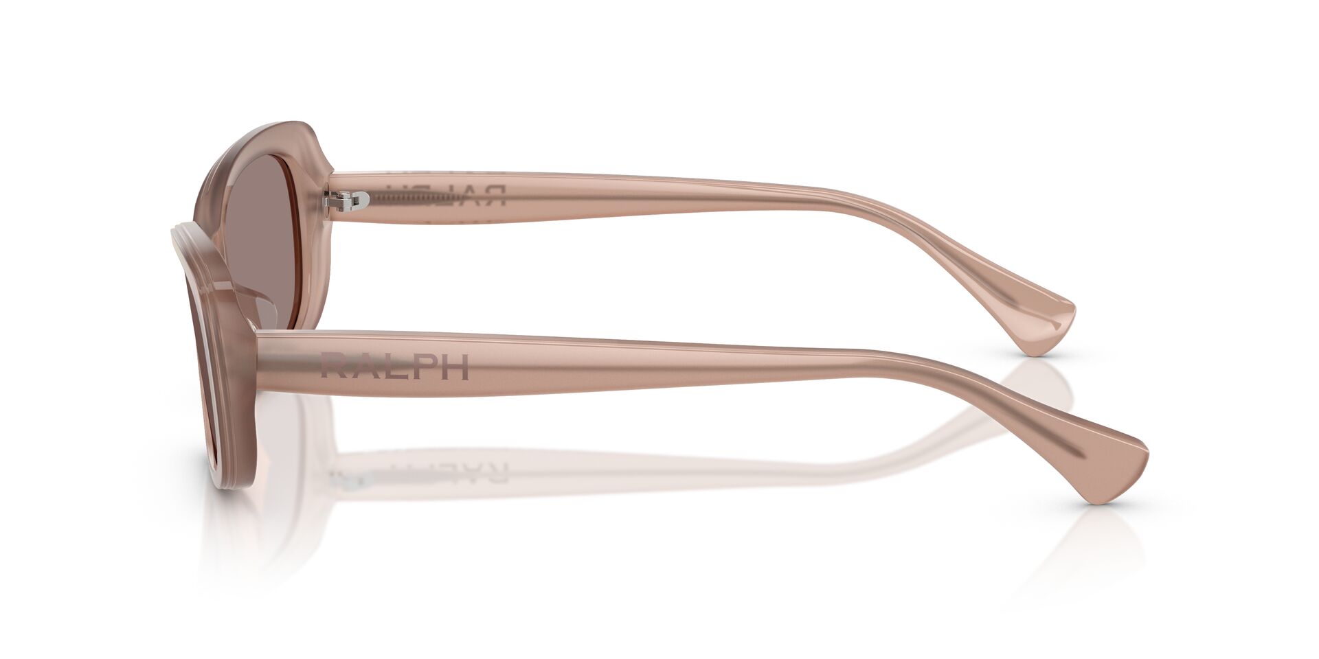 Ralph Sonnenbrille RA5322U 61147N in glänzendem opalisierendem Rosa