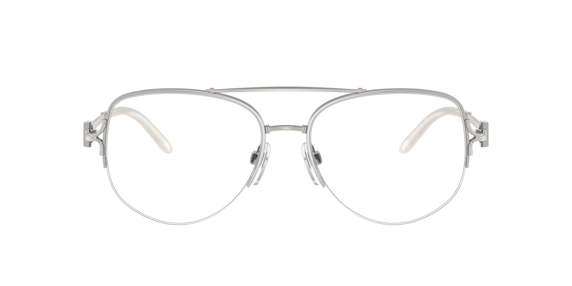 Das Bild zeigt die Korrektionsbrille RL5127 von Ralph Lauren in Silber.