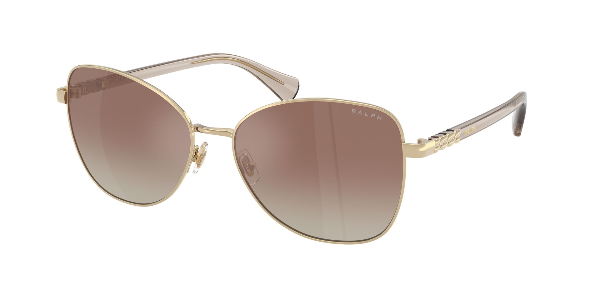 Das Bild zeigt die Ralph Sonnenbrille RA4147 9116B8 leicht seitlich.