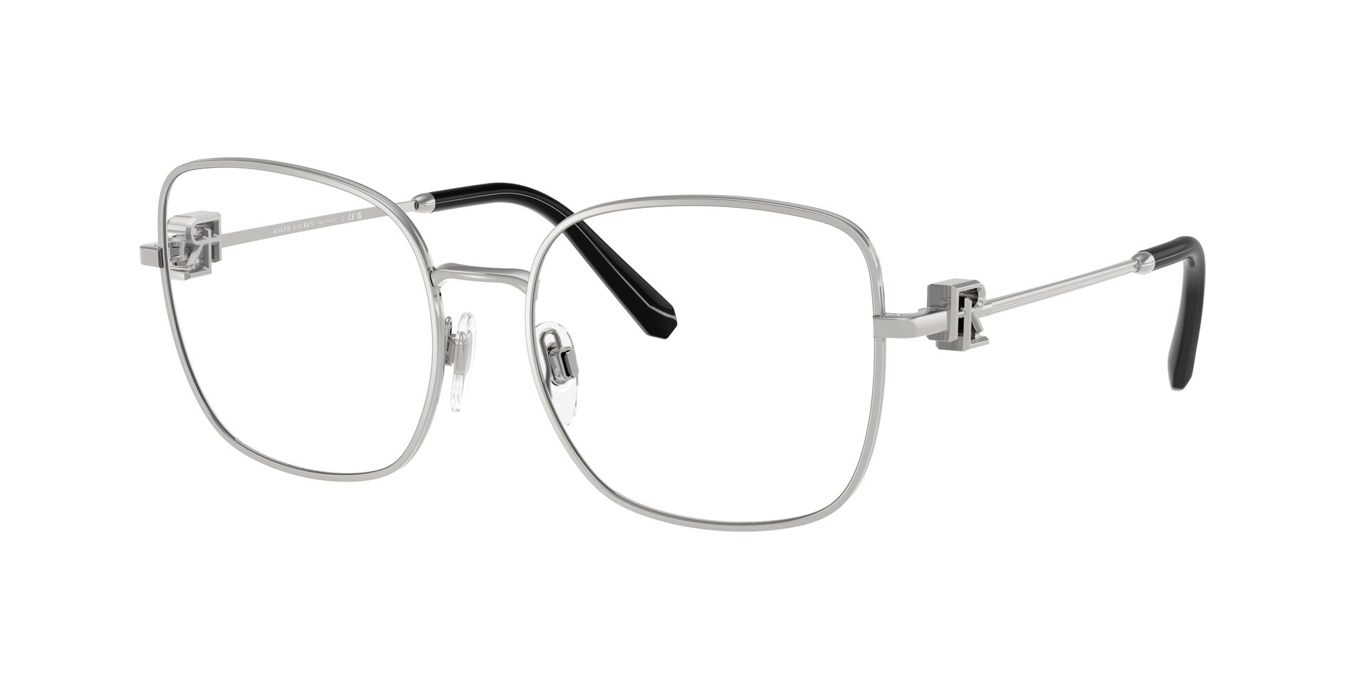 Das Bild zeigt die Korrektionsbrille RL5128 von Ralph Lauren in Silber.