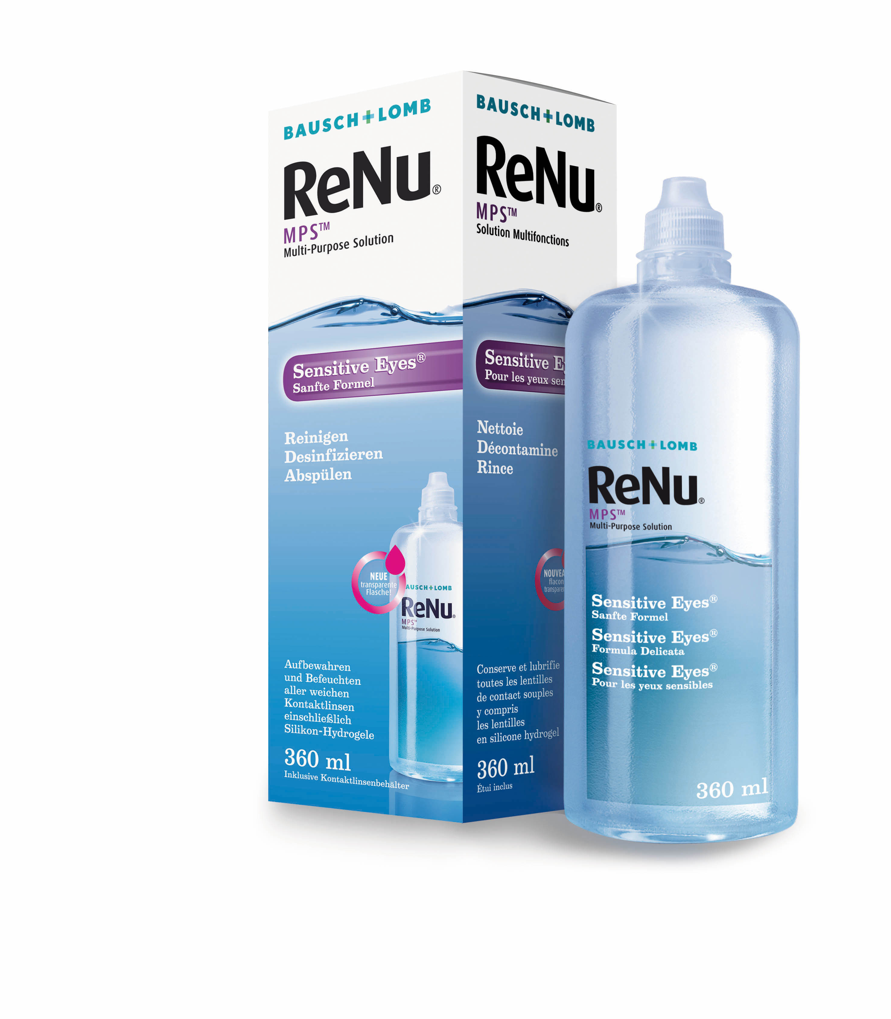 ReNu MPS Sensitive Eyes 360 ml ReNu MPS Sensitive Eyes 360, Bausch & Lomb (360 ml)